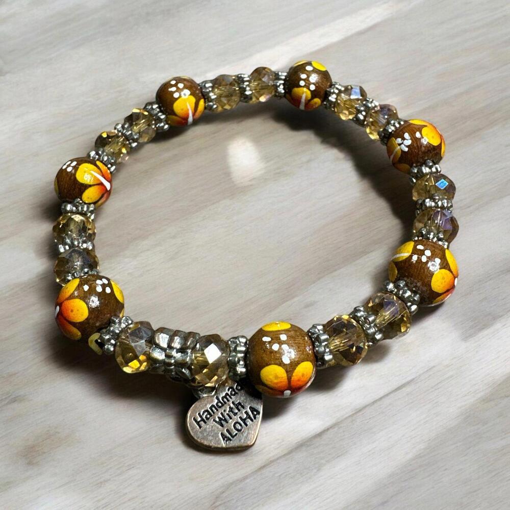 Bracelet made in Hawaii painted bracelet